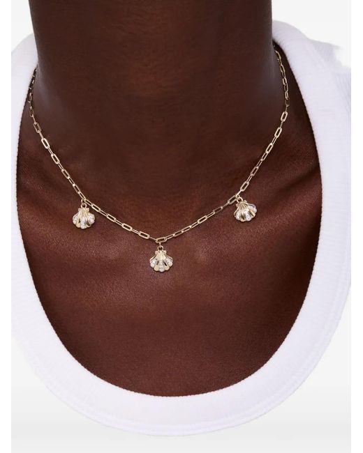 Mateo Natural 14K 3 Petite Venus Diamond Necklace