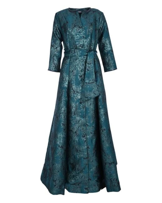Vestido largo Elham con botones Baruni de color Green