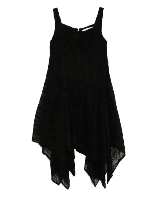 B+ AB Black Square Neck Mini Dress