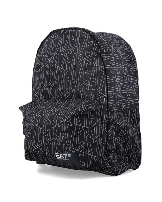 Zaino Con Stampa di EA7 in Gray