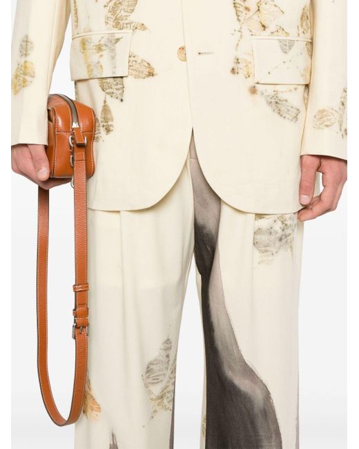 Feng Chen Wang Natural-dyed Straight-leg Trousers for men