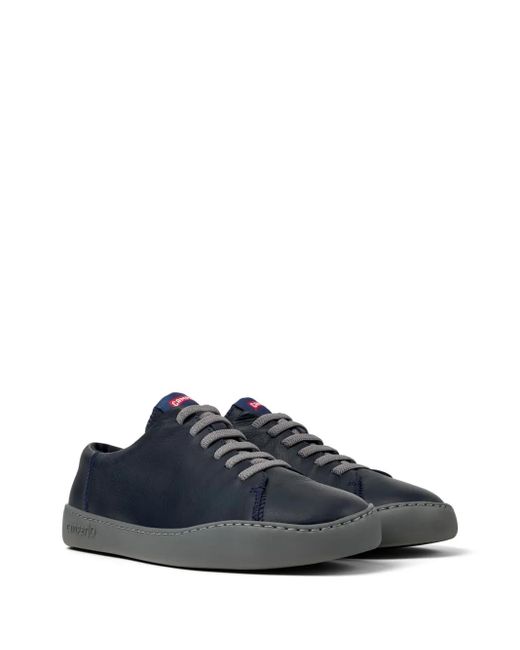 Camper Blue Peu Touring Leather Lace-Up Sneakers for men