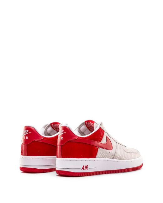 Nike Red Air Force 1 Premium Sneakers