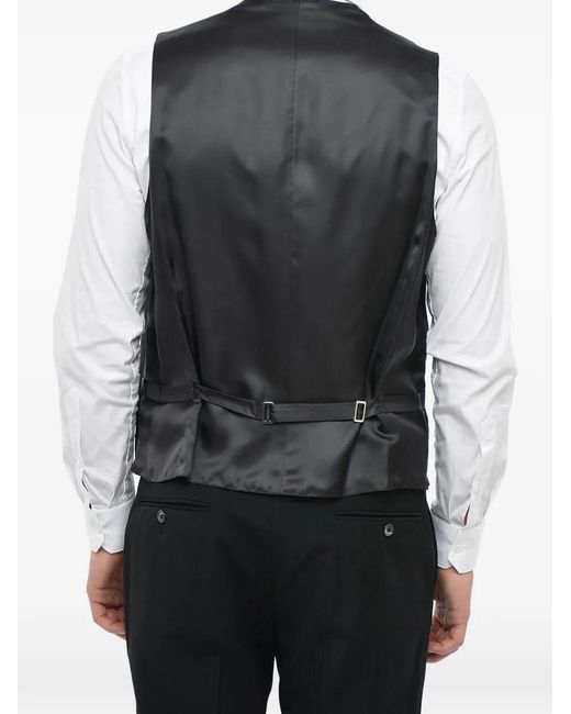 Corneliani Blue Single-Breasted Waistcoat for men