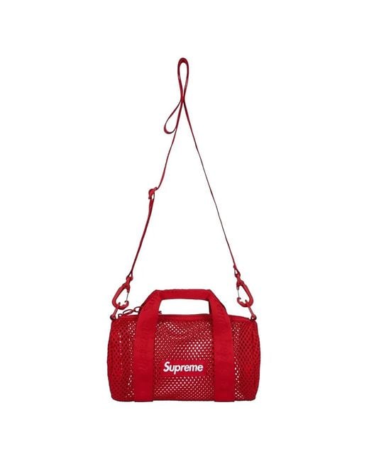 Supreme Mini Mesh Duffle Bag (3L) in Red for Men | Lyst UK