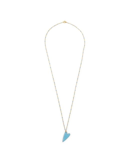 BLAKLACE White Heart Pendant Necklace