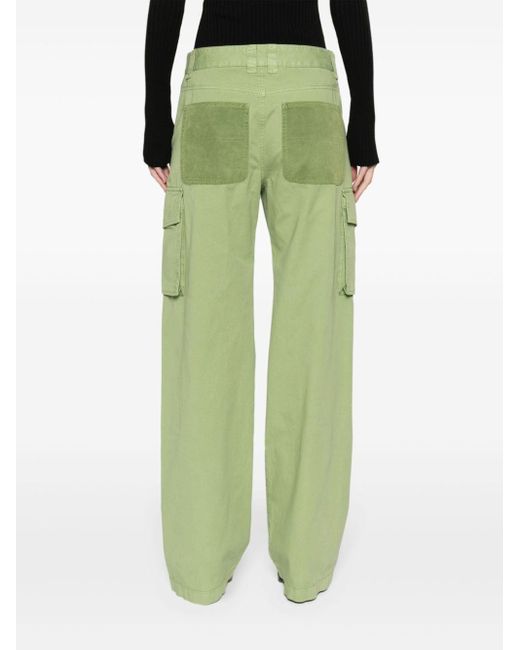 Stella McCartney Green Straight-leg Cargo Pants