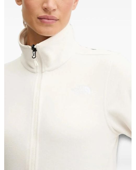 The North Face White Zip-Up Fleece Jacket