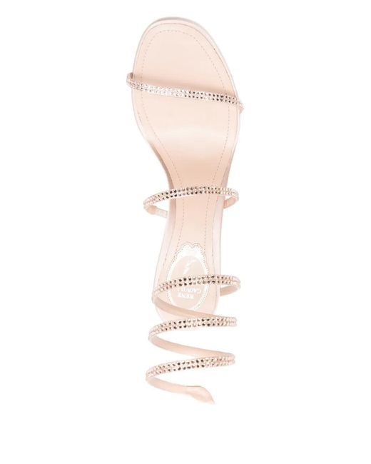 Sandales Cleo 80 Mm À Ornements Rene Caovilla en coloris White