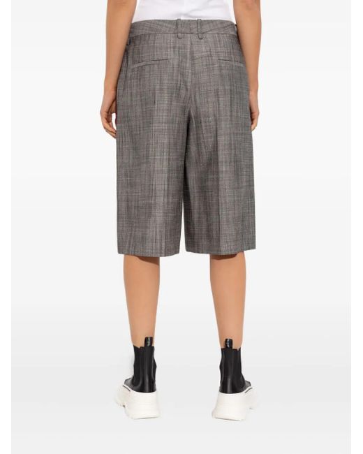 Jil Sander プリーツ シルクショートパンツ Gray