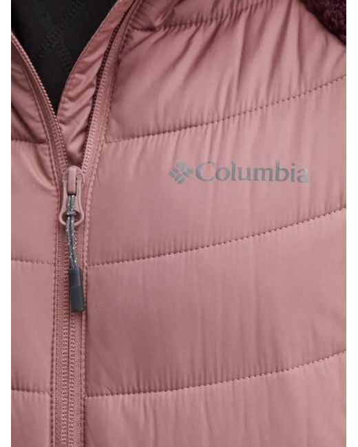 Columbia Pink Quilted Fleece Jacket