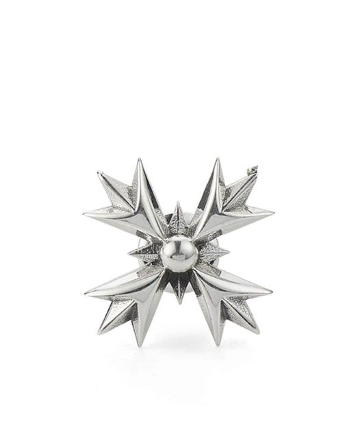 Emanuele Bicocchi White Crest Stud Earring