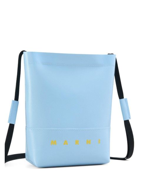 Mini sac Museu à logo imprimé Marni pour homme en coloris Blue