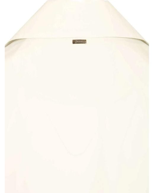 Herno White Collared Zip Jacket