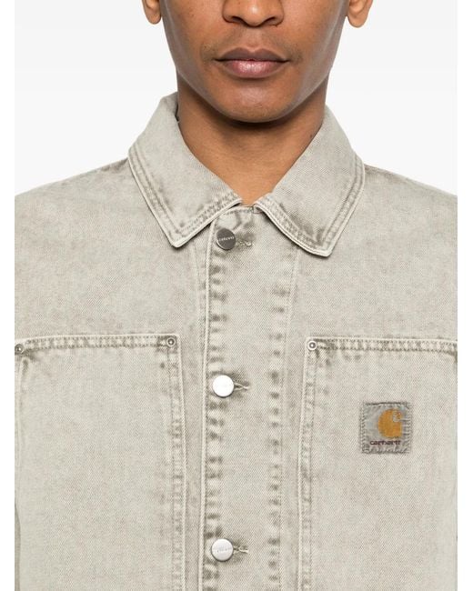 Carhartt White Button Cotton Jacket for men