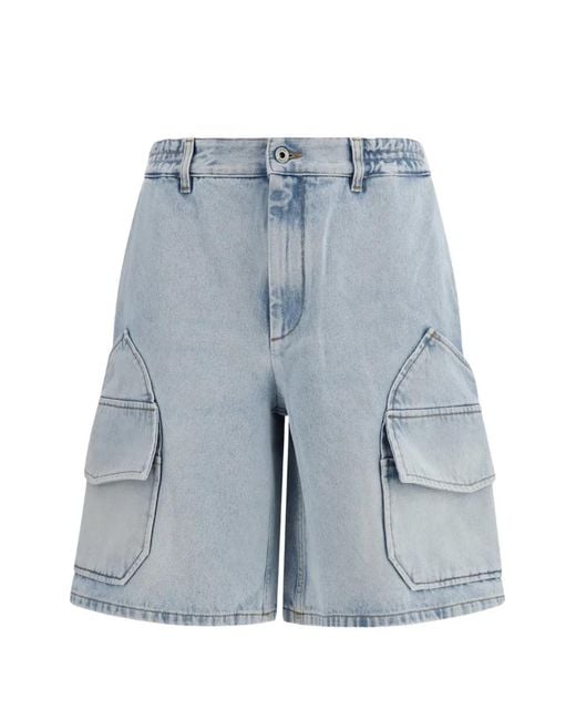 Loewe Blue X Paula's Ibiza Denim Cargo Shorts for men