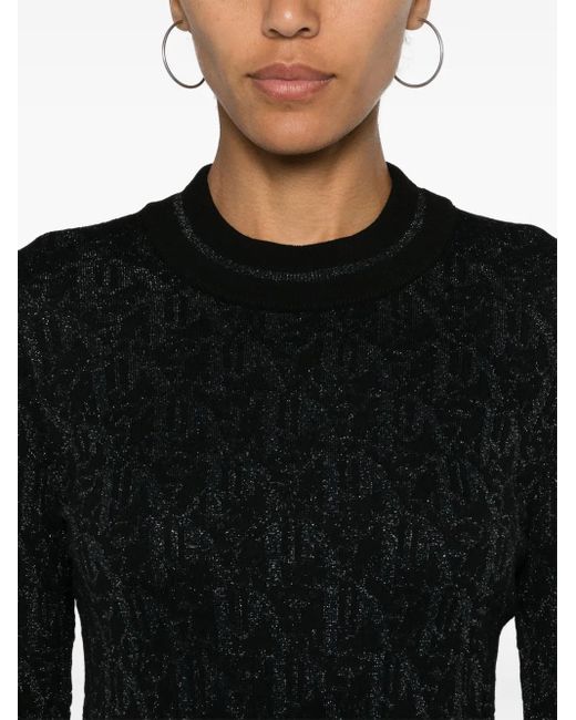 Palm Angels Black Logo Mini Dress