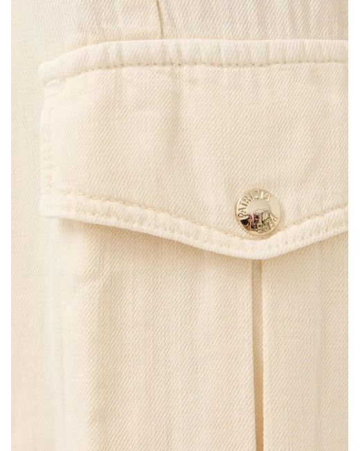 Patrizia Pepe White Cargo-Pocket Pants