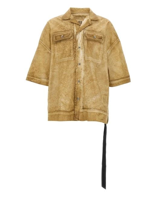 Rick Owens Yellow 'Magnum Tommy' Shirt for men