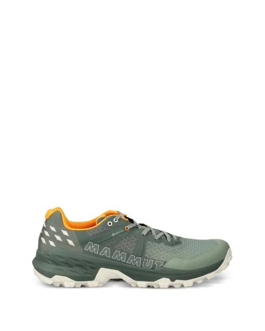 Mammut Green Textured Low-Top Performance Footwear for men