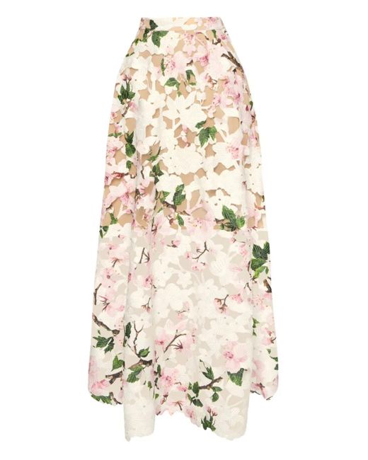Oscar de la Renta Cherry Blossom スカート White