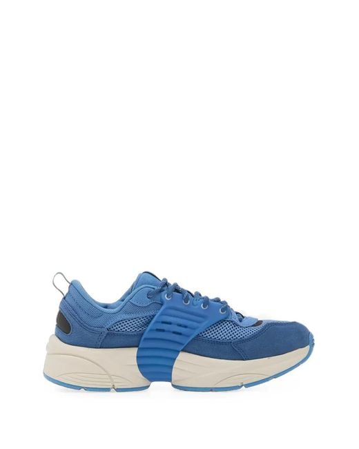 Nike Blue Mesh-Panel Sneakers