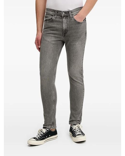 Levi's Gray Five-Pocket Jeans for men