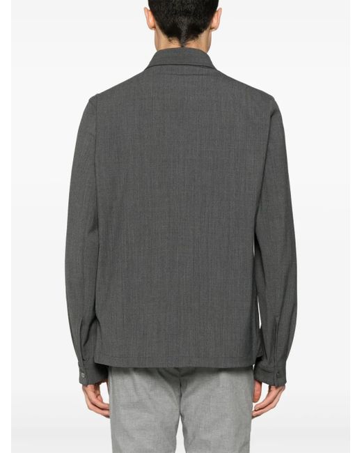 メンズ Herno シャツジャケット Gray