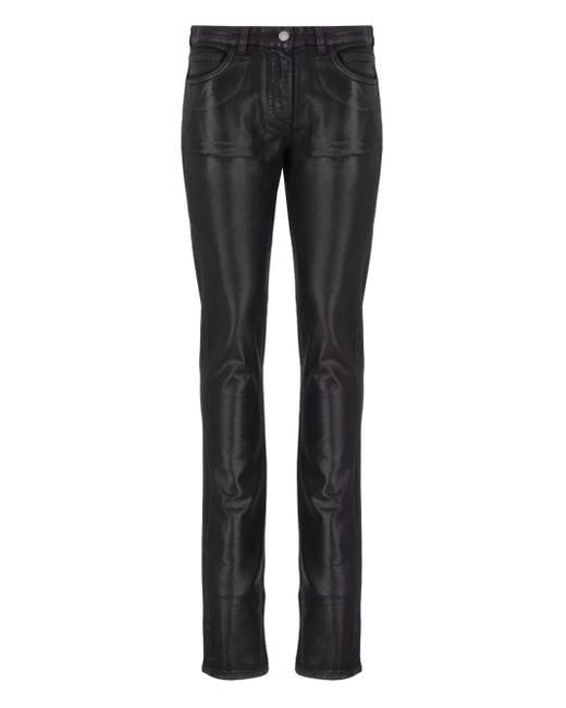Laneus Gray Metallic-Effect Trousers