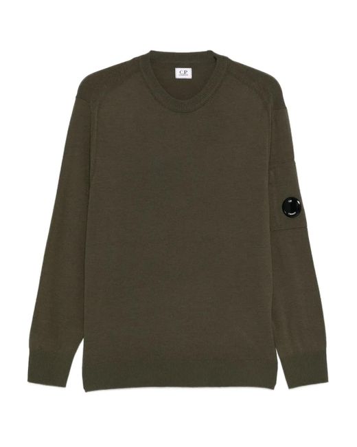 C P Company Pullover Mit Linsen-Detail in Green für Herren