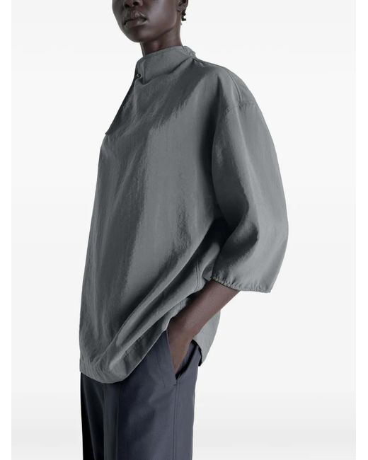 Lemaire Gray Soft Collar Top