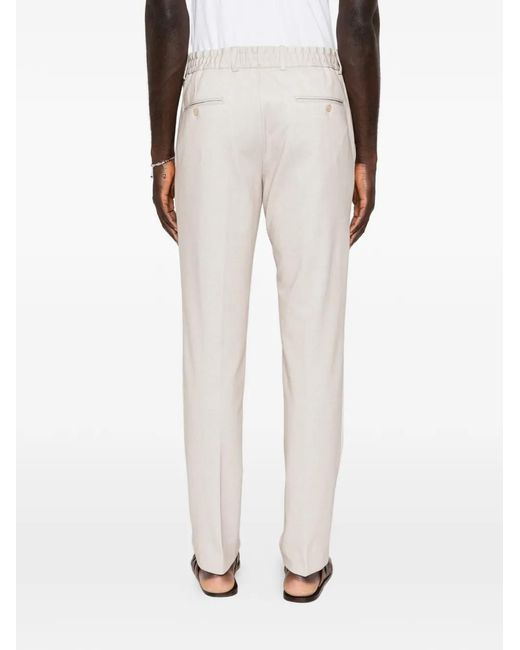 Karl Lagerfeld White Drawstring Trousers for men