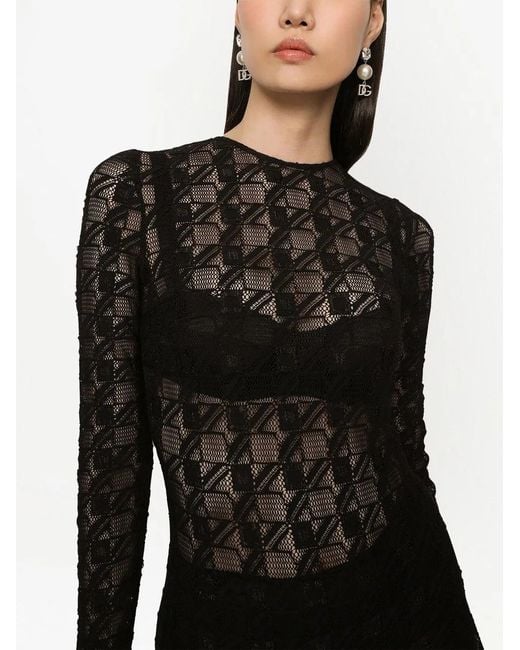 Dolce & Gabbana Black Logo Jumpsuit