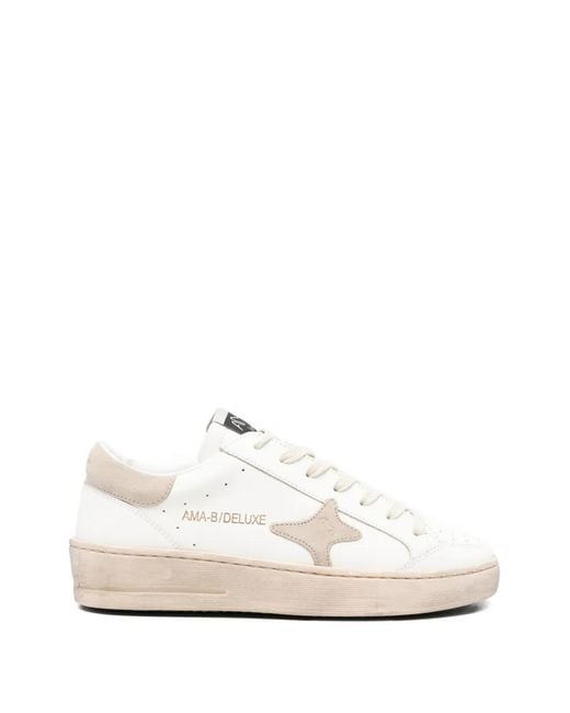 AMA BRAND White Logo Sneakers