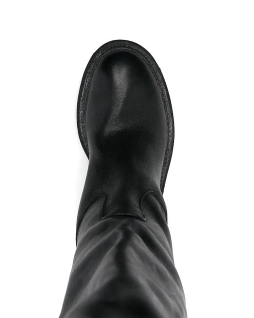 Moma レザー ブーツ Black