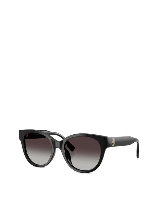 Tory Burch Black Double T Phantos-Frame Sunglasses