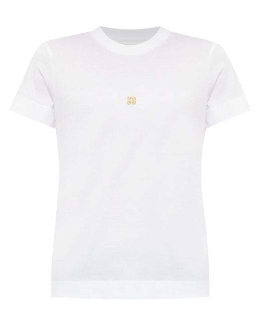 Givenchy White 4g Cotton T-shirt