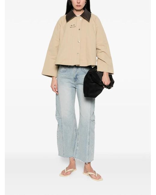 LA PISCINE Natural Collared Jacket