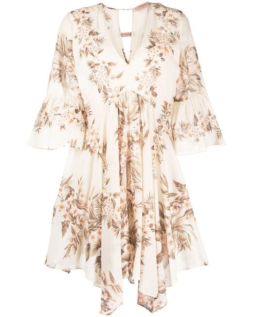 Twinset Natural Kleid Mini Dress