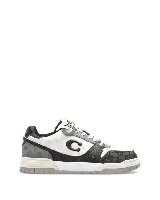 COACH White Soho Logo-Plaque Sneakers for men