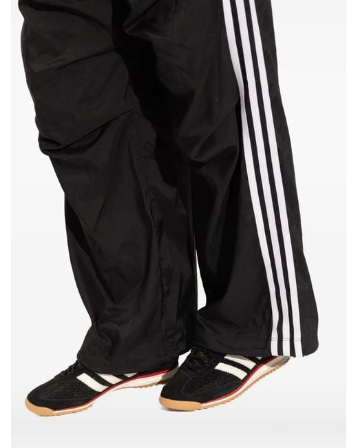 Adidas Black Sl 72 Og Striped Panel Sneakers
