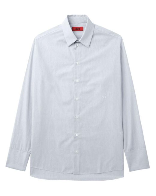 Chemise à rayures 424 pour homme en coloris White