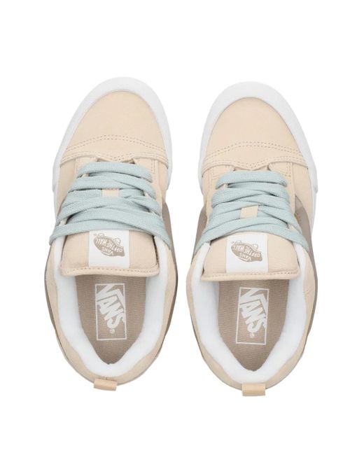 Vans White Knu Skool Sneakers