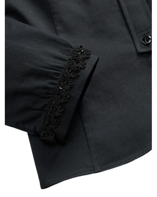 RRL Emilie Button-Up Blouse Met Borduurwerk in het Blue