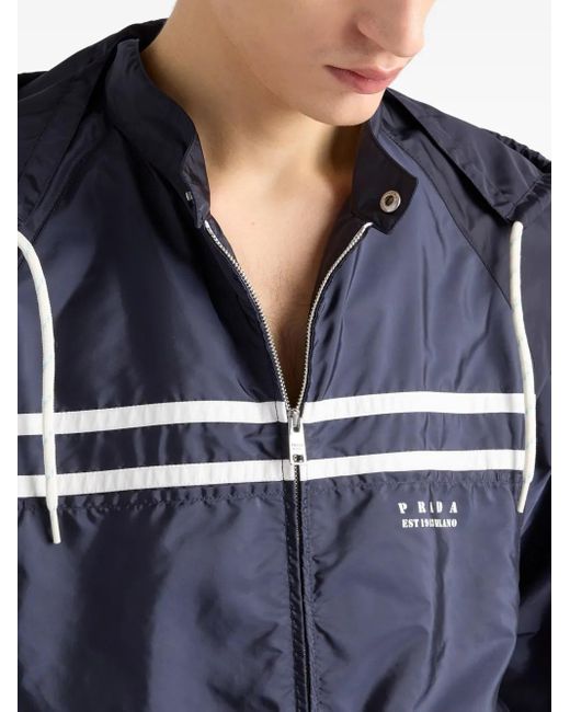 Prada Blue Re-Nylon Adaptable Oversized Jacket for men