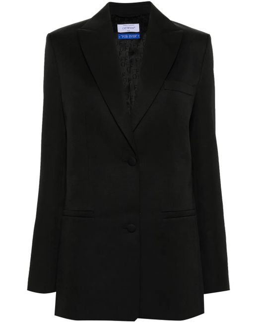 Off-White c/o Virgil Abloh Black Wool Jacket