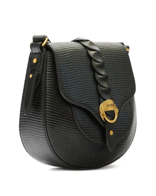 Isabel Marant Black Altay Small Python Effect Bag