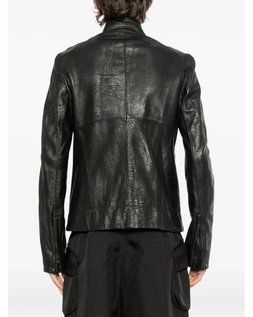 Julius Black Prism Leather Jacket for men
