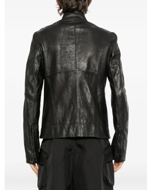 Julius Black Prism Leather Jacket for men