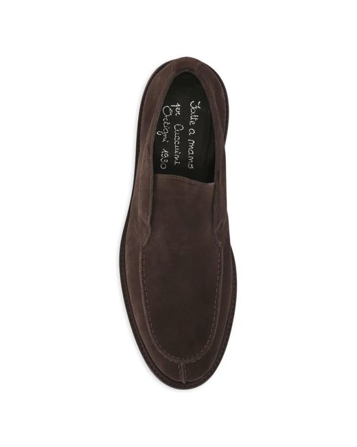 Ortigni Brown Leather Desert Boots for men